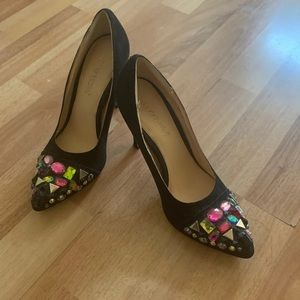 Black gem heels